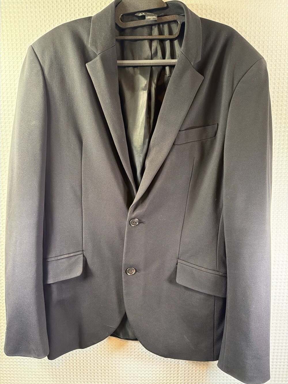 Armani Exchange Ladies Black Two-Button Slim Fit Blazer